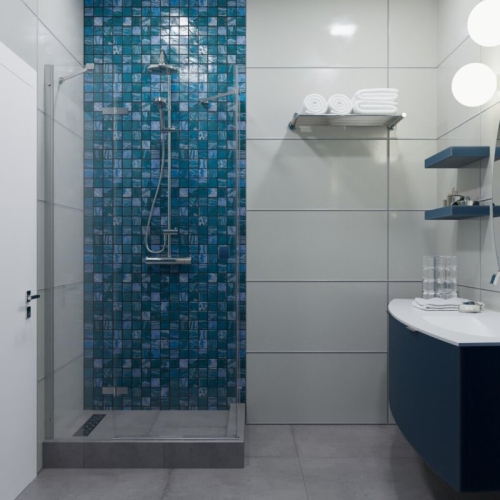 Душевое ограждение Triton Брава-Хром 120*80 стекло прозрачное фото 4