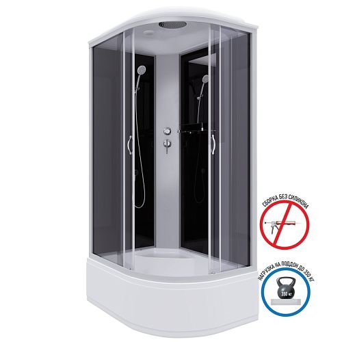Душевая кабина Niagara Классик NG-2510-14L 120*80*215 высокий поддон(40см),стекло тонированное