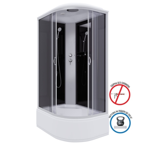 Душевая кабина Niagara Классик NG-2510-14L 120*80*215 высокий поддон(40см),стекло тонированное Душевая кабина Niagara Классик NG-2510-14L 120*80*215 высокий поддон(40см),стекло тонированное