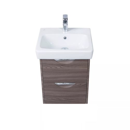 Тумба с раковиной Aquaton Сильва 50, 60 напольная/подвесная Дуб Макиато фото 3