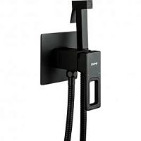 Смеситель с гигиеническим душем Gappo Futura G7217-6 черный