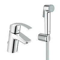 Смеситель с гигиеническим душем для раковины Grohe Eurosmart New 23124002