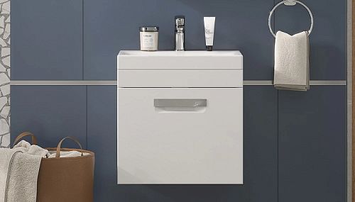 Тумба с раковиной Velvex Estea 50, 60, 80 подвесная