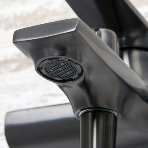 Смеситель для ванны Wasserkraft Wiese 8401 оружейная сталь фото 5