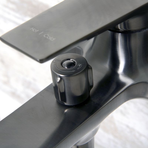 Смеситель для ванны Wasserkraft Wiese 8401 оружейная сталь фото 6