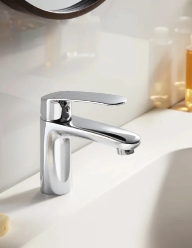 Смеситель на умывальник Ledeme L1072 хром фото 2