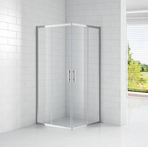 Душевое ограждение Cezares ECO-O-A-2 80*80, 90*90, 100*100 стекло прозрачное, матовое; профиль хром, черный