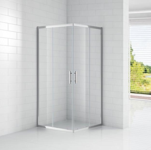 Душевое ограждение Cezares ECO-O-A-2 80*80, 90*90, 100*100 стекло прозрачное, матовое; профиль хром, черный