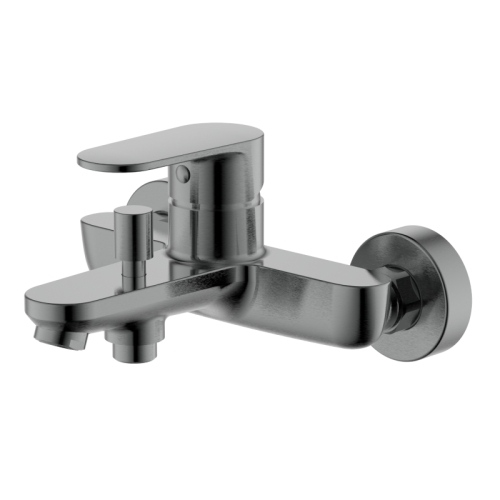 Смеситель для ванны Aquatek Ника AQ1840BGM, оружейная сталь