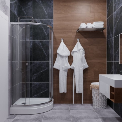 Душевое ограждение Triton Альфа-Хром А 80*80, 90*90, 100*100 низкий поддон, прозрачное стекло фото 2