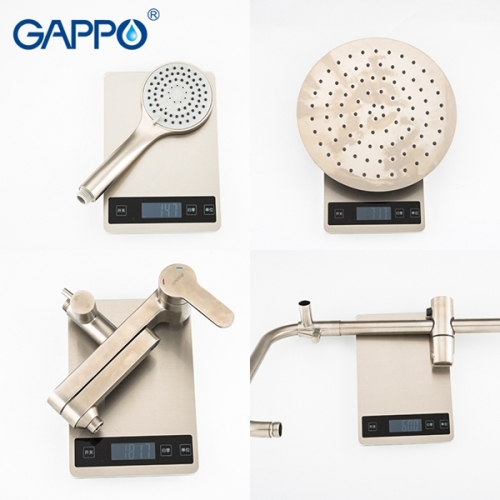 Душевая стойка со смесителем Gappo G2499-30 сатин фото 8