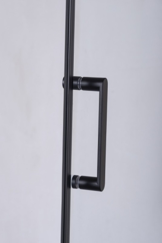 Душевое ограждение Niagara Нова/Nova NG-6812-08ВLACK 120*80, стекло прозрачное (без поддона) фото 5