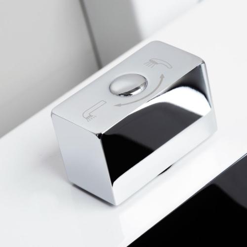 Смеситель для ванны Wasserkraft Aller 1061WHITE белый хром фото 4