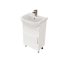Тумба с умывальником Мирсант Оптима 50, 55, 60 напольная белая