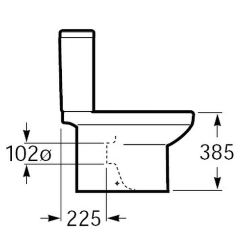 Унитаз напольный Roca Dama Senso, сидение м/л фото 3