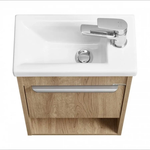 Тумба с раковиной Aquaton Хоуп 40, 80, 100 Орех фото 3