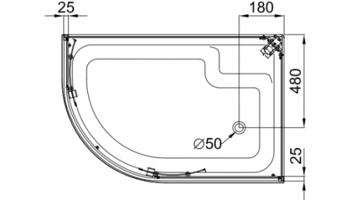 Душевое ограждение Triton Коралл В 120*80 средний поддон фото 5