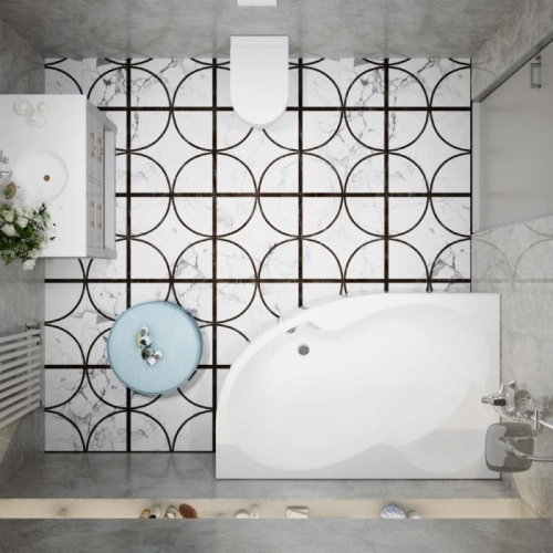 Ванна акриловая Triton Мари 170*110 L/R + каркас фото 6