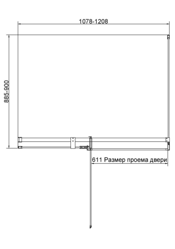 Душевой уголок Vincea Экстенза  120*90 100 брашированное золото прозрачное фото 5