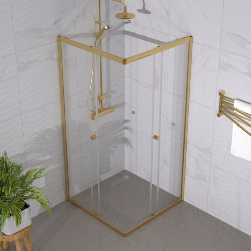 Душевое ограждение Triton Вента-Голд 90*90 стекло прозрачное фото 5