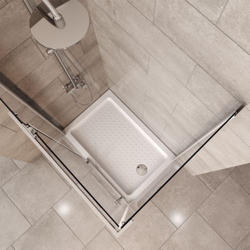 Душевое ограждение Mirsant Arena Square без поддона 120*80, 120*90 стекло прозрачное фото 3