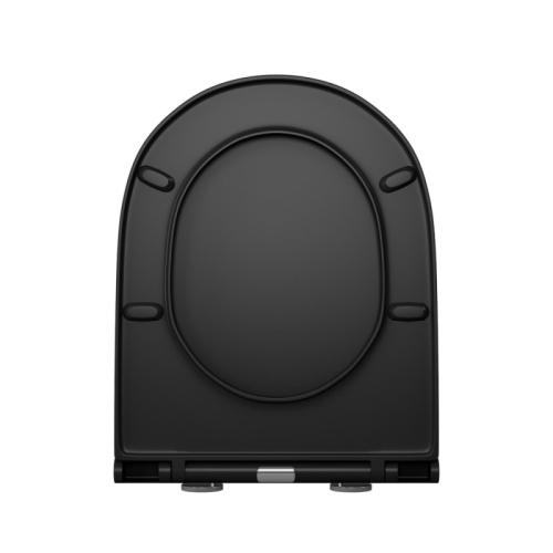 Унитаз подвесной безободковый D&K Matrix DT1396025 черный с сидением микролифт фото 10