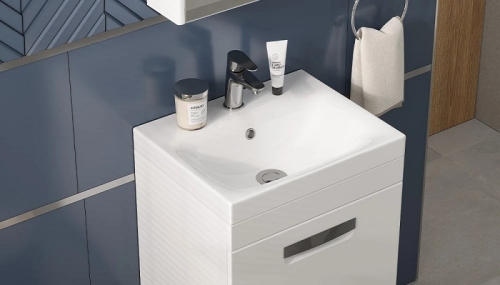 Тумба с раковиной Velvex Estea 50, 60, 80 подвесная фото 6