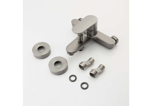 Смеситель для ванны Aquatek Ника AQ1840BGM, оружейная сталь фото 2