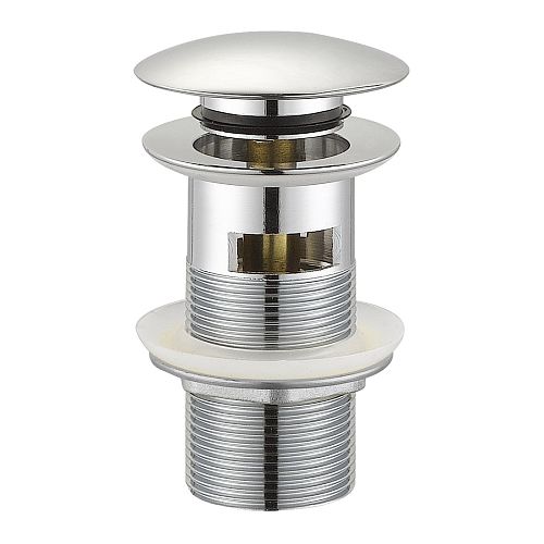 Донный клапан click-clack с переливом Volle Cromo