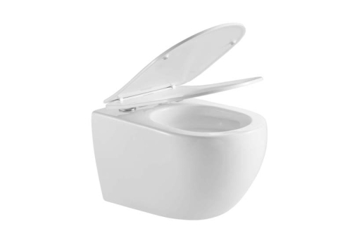 Унитаз подвесной безободковый Aquatek Европа AQ1190T-00, сиденье с м/л смыв Tornado фото 2