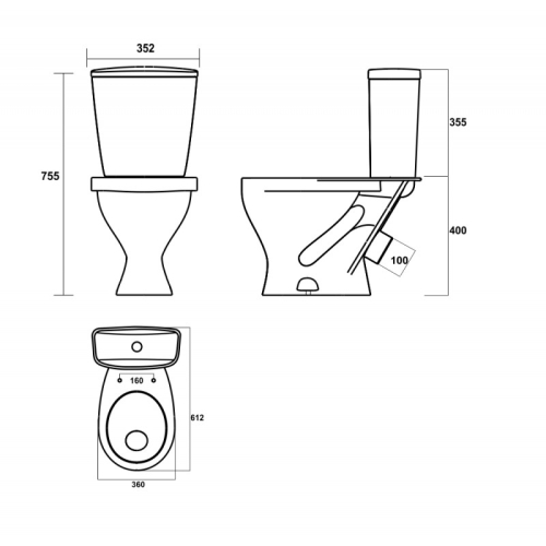 Компакт Sanita Эталон с сиденьем полипропилен фото 2