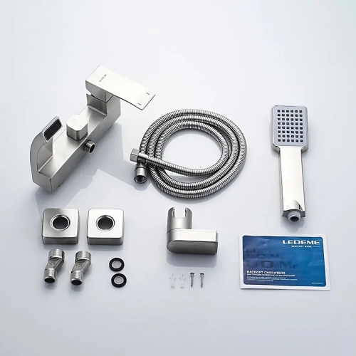 Смеситель для ванны Ledeme L73217 нержавеющая сталь фото 4