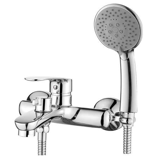 Смеситель для ванны Ledeme L3272 хром (лейка и шланг в комплекте)