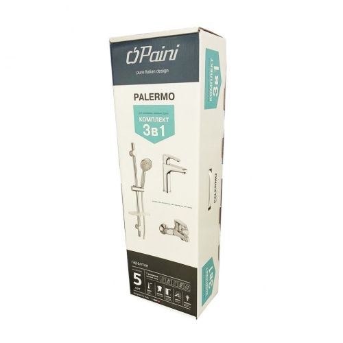 Paini Palermo PACRKIT3 - 3 в 1 комплект для раковины и ванны со стойкой фото 3