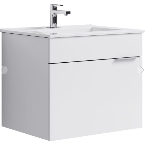 Тумба с умывальником Aqwella  BRIG 60 75 подвесная белая