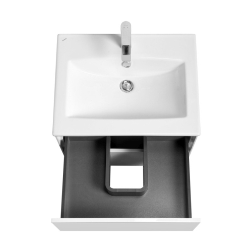 Тумба с раковиной Акватон Сохо 60, 75, 100 Белый глянец фото 4