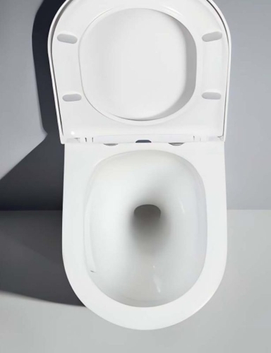 Унитаз подвесной безободковый Aquatek Либерти AQ1999T-00, сиденье с м/л смыв Tornado фото 4