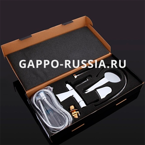 Смеситель врезной на борт ванны 1 отв. Gappo G1204 фото 7