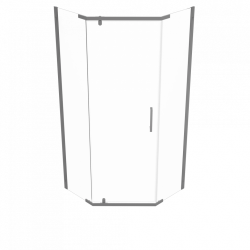 Душевое ограждение Triton Дека-Графит 90*90, 100*100 стекло прозрачное фото 2