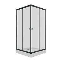 Душевое ограждение Triton Вента-Блэк 80*80, 90*90, 100*100 низкий поддон, стекло прозрачное