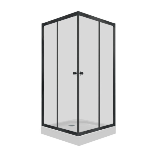 Душевое ограждение Triton Вента-Блэк 80*80, 90*90, 100*100 низкий поддон, стекло прозрачное