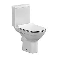 Компакт Cersanit Carina CleanOn Slim Lift, безободковый, дюропласт с микролифтом