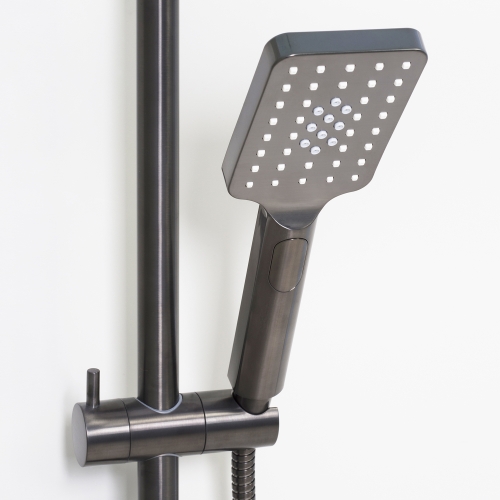 Душевая система Wasserkraft Wiese A18401 оружейная сталь фото 4