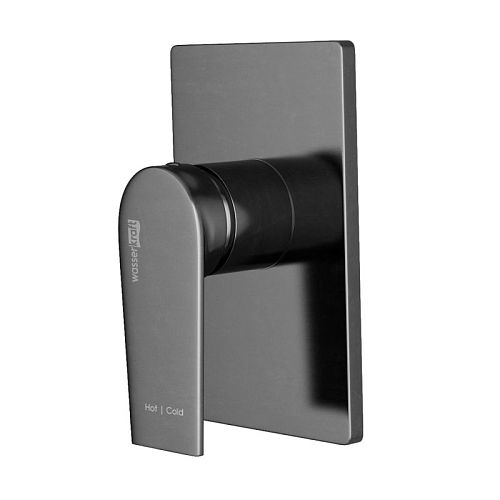 Встроенный смеситель для душа Wasserkraft Wiese 8451 оружейная сталь