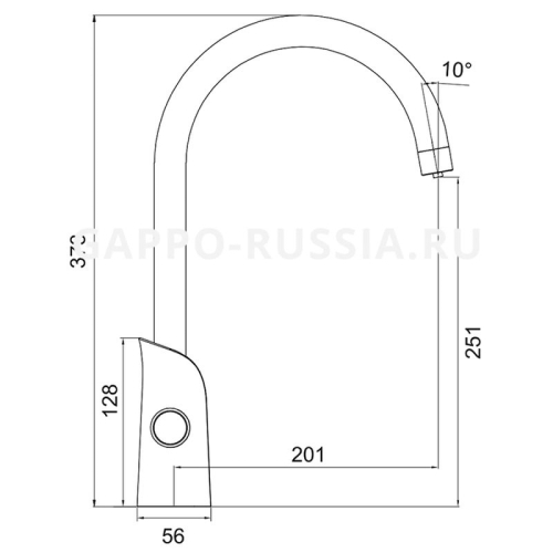 Смеситель для кухни G03-8 G4303-8 хром-белый/чёрный фото 2