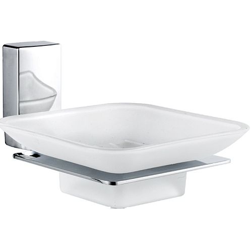 Мыльница стеклянная Haiba HB8802 хром