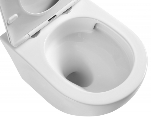 Унитаз подвесной безободковый Azario Grado AZ-0046-UQ с сидением микролифт, смыв Tornado фото 3