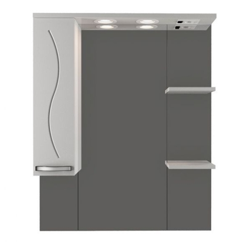 Зеркало-шкаф Mirsant Сандра 80 левый/правый фото 3