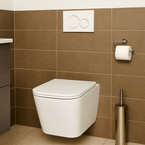 Унитаз подвесной безободковый Azario Cascad M AZ-10002, смыв Торнадо фото 6