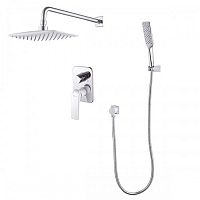 Смеситель встроенный для ванны на 2 полож Lemark ALLEGRO LM5929CW хром-белый